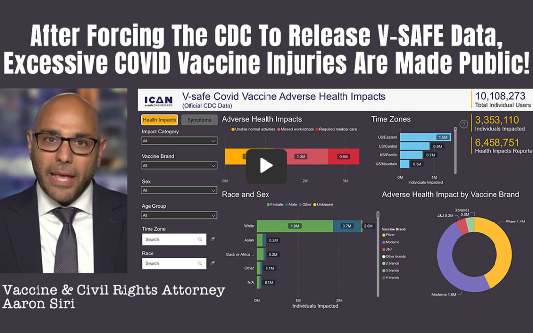 After Forcing The CDC To Release V-SAFE Data, Excessive COVID Vaccine Injuries Are Made Public!