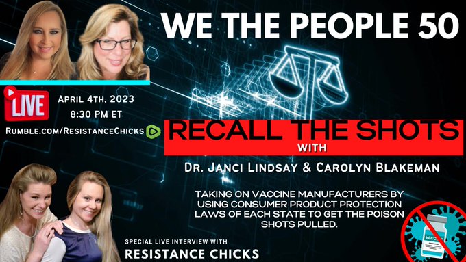 “It’s GENOCIDE” We the People 50- Recall the Shots w/ Dr. Janci Lindsay & Carolyn Blakeman